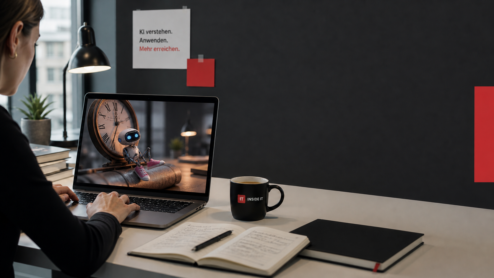 IT-Profi arbeitet mit KI-Assistenten